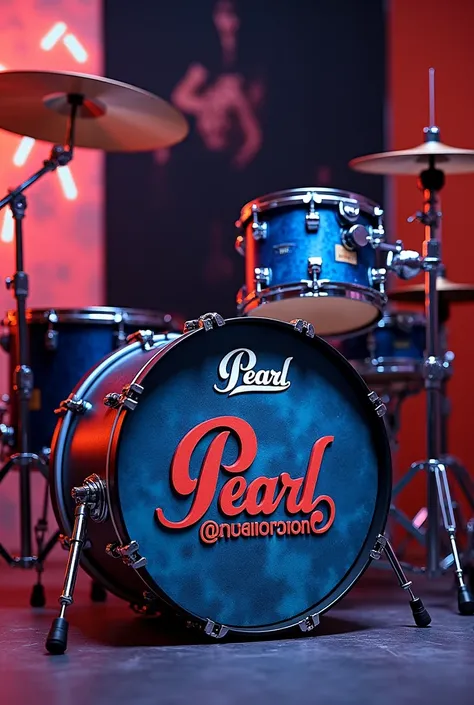  I need to make some art for the front of my drum drum it will have to have the Pearl brand logo and mine @Welitondrum 