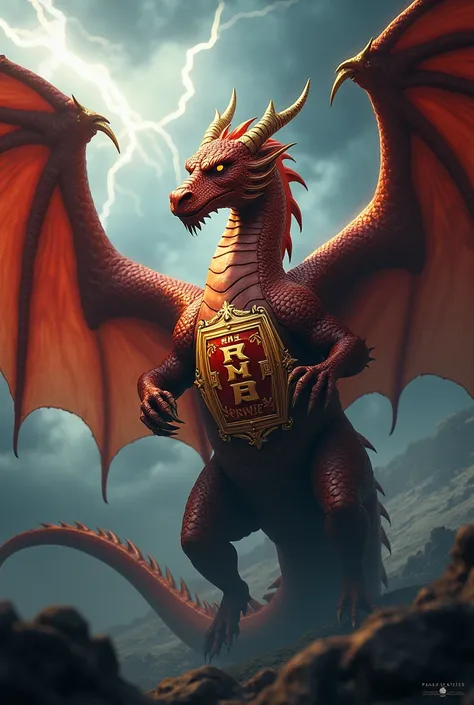 A dragon with the sign of RJS PRIME