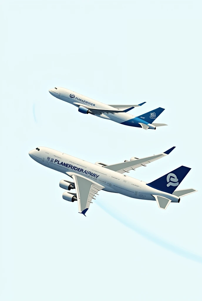 Planerider Airway (Airlines logo), Title PlaneRider Airway, Boeing 747 and A380