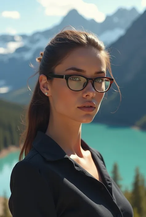 Beautiful woman with glasses and empowered
Moraine