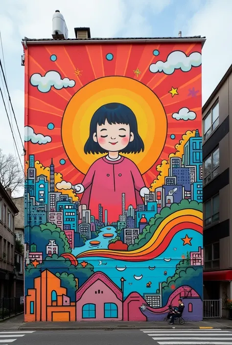  You have to make a mural ,The theme is peace , You have to have a Japanese urban pop style,  The materials to use are wall paint and sprays ,  and something that refers to peace .  Remember that you just have to have the style and you dont have to have an...