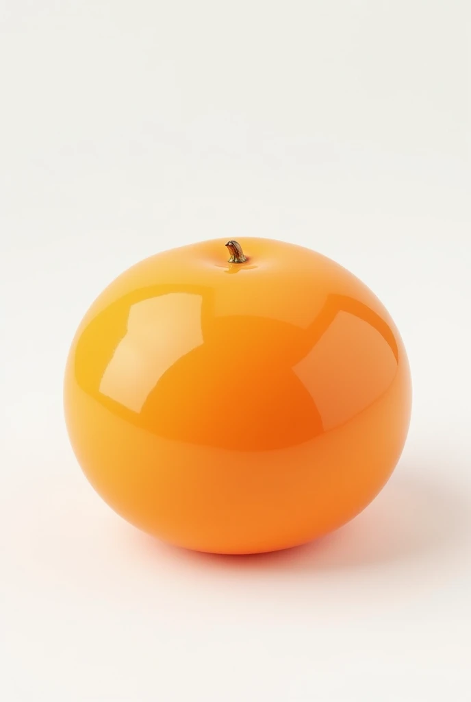 Orange-shaped cake , That it is round,  faceless
white background 
