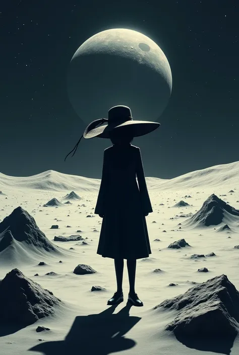 Dunno on the Moon with a hat