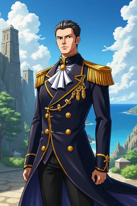 I want too make genshin impacts cahracter call as a zhongli wears a vice admiral suit in one piece
