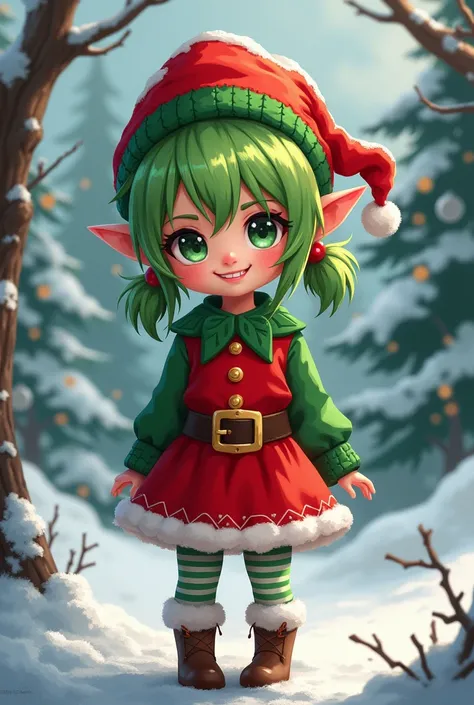 Girl in Christmas elf costume , That Wicked Anime Look