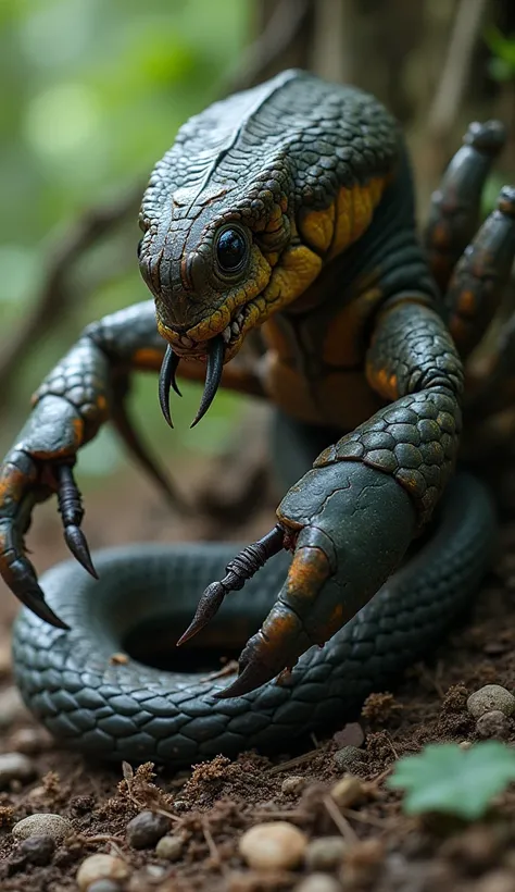 Once upon a time, the bodies of a poisonous scorpion and a snake were combined by an unknown force. This union shaped them into a monstrous creature. The sharp pincers and poisonous tail of the scorpion combined with the stealthy mobility and terrifying st...