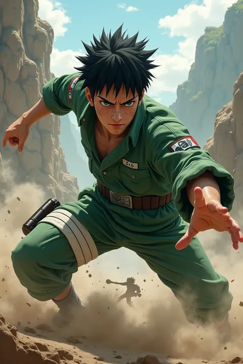 Rock lee-naruto battle damage