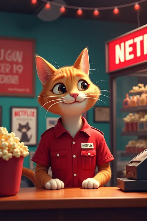 Kitty movie worker selling Netflix 