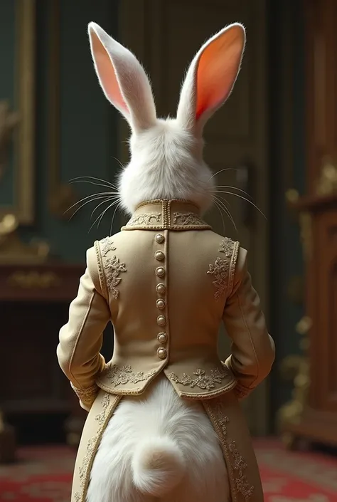 Back of a dressed rabbit