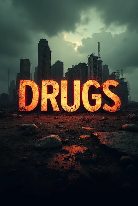 Generate an image of  "Drugs: Not worth the risk. Choose life. Make me a slogan with this words be creative and make the words readable. Use this words pls do LANDSCAPE