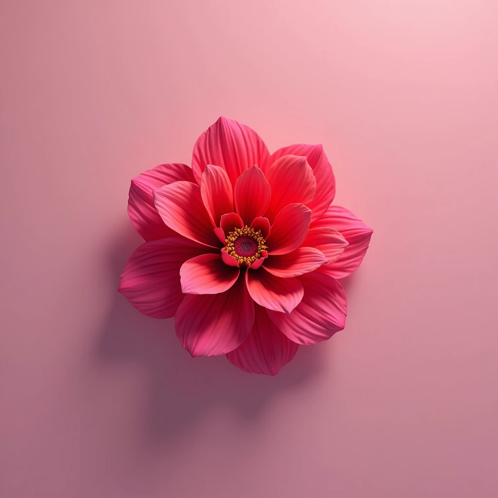 flower in front of solid background