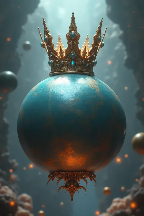 A ball with a large crown