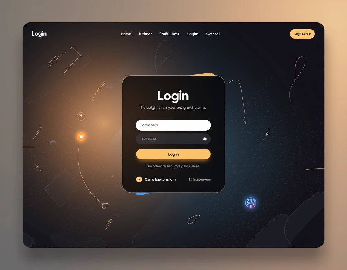 Product login page interface examples