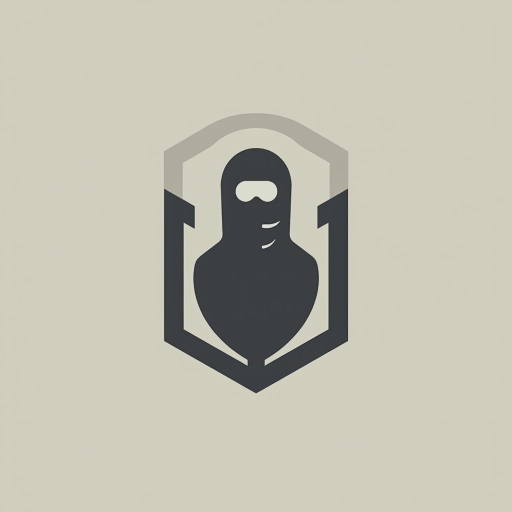 Logo for an Instagram profile focused on urban survivalism and preparedness, following the principles of the Gray Man directives.