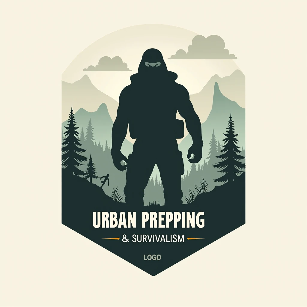 Logo for an Instagram profile focused on urban prepper and survivalism.