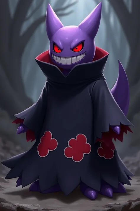 Gengar from Pokémon with a akatski costume 