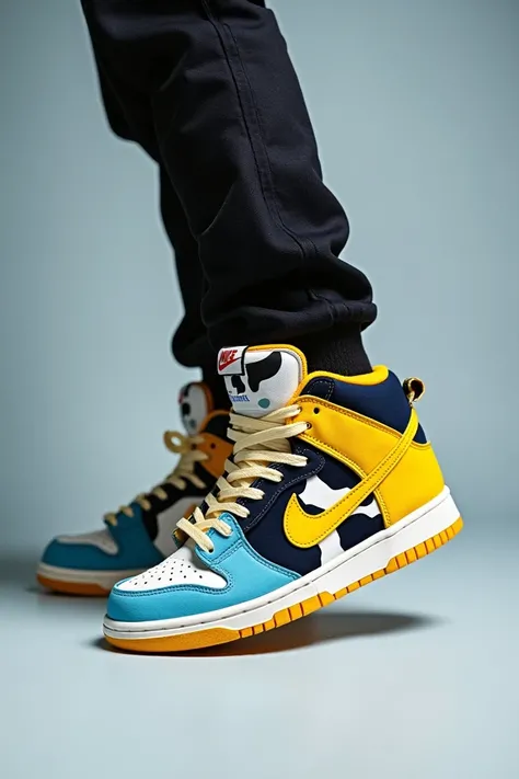 A model wearing a nike sb dunk chunky dunky