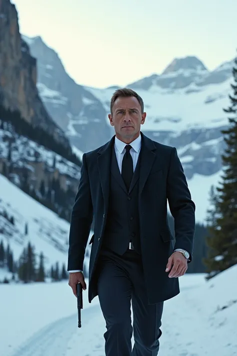 Write a text prompt of Canada as James bond 