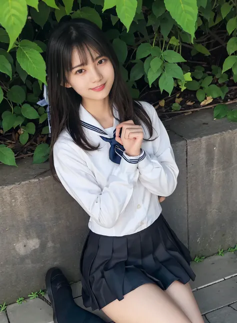 arafed asian woman in a skirt and a white shirt posing for a picture, japanese school uniform, japanese girl school uniform, wearing japanese school uniform, young gravure idol, realistic young gravure idol, young pretty gravure idol, Seifuku, cute schoolg...