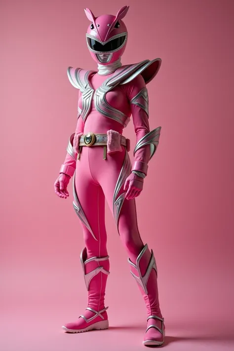 Japanese pink power ranger opens costume
