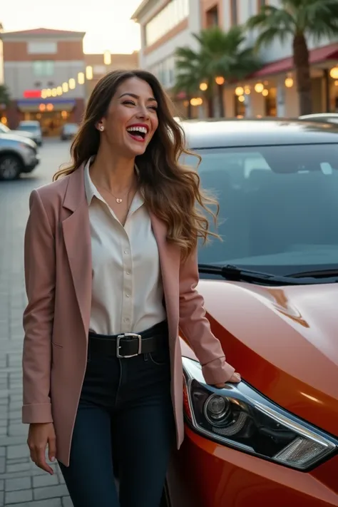 Woman who just bought her 2025 Nissan kicks car