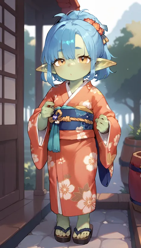 goblin girl,kimono