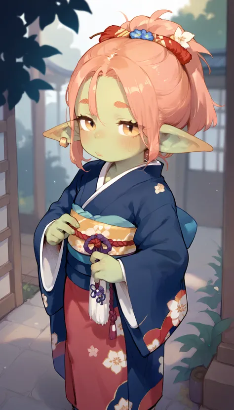 goblin girl,kimono