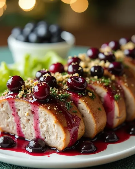  Would you eat this pork tenderloin with blueberries and Christmas Dijon ? 🍖🍇

 Heres how to do it :

 Ingredients :
 1 pork tenderloin
1 ⁄2 cup of cranberry sauce
1 ⁄4 cup Dijon mustard
2 tablespoons of olive oil
Salt and Pepper,  to taste
Instructions :
...