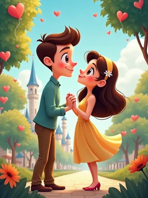 Do me and my wife in Disney cartoon style