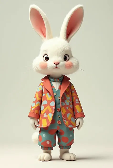 Rabbit in repeater clothes 