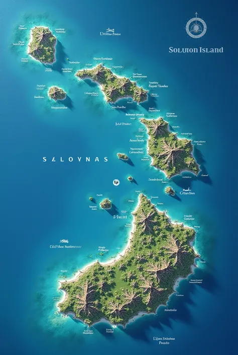 Make a map of the Solomon Islands