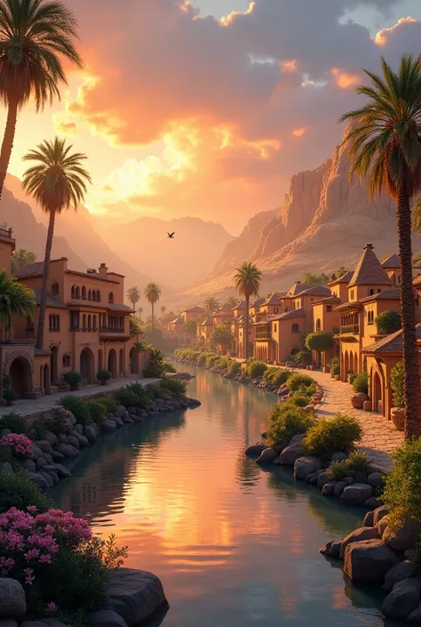 a king of egypt,
Pharaoh, Pharaohs small village by the river, mountains in the background, floral flowers colorful, detailed landscape, Beautiful natural landscapes, atmospheric lighting, scorching sunset, warm colours, practical, photopractical, Detailed...