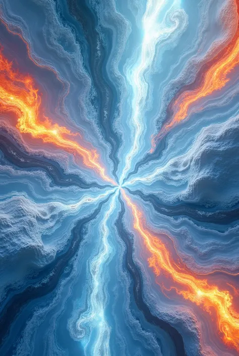 aesthetic fire and ice wallpaper without humans. make it like a pattern not scenery