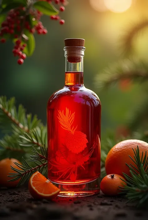 A beautiful pretty pretty red radiata liqueur