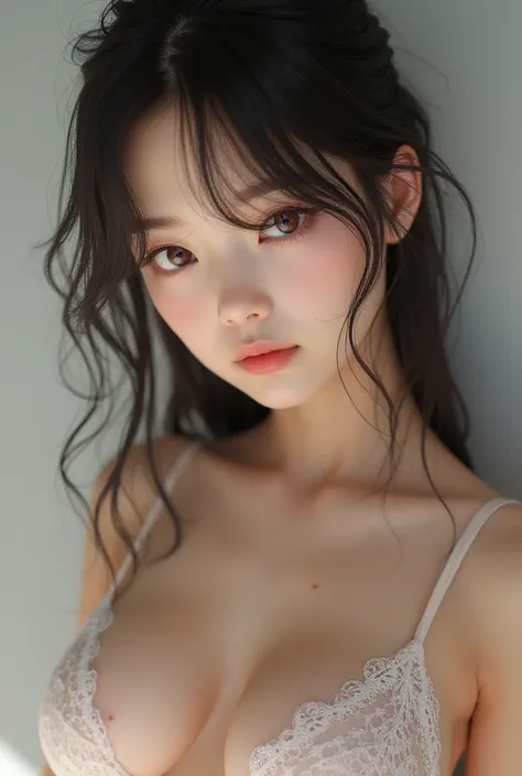  Japanese girl, best quality, fashion From head to toe, showing the whole body. new beautiful breasts growing with pink nipples, beautiful mole on Areola near nipple, thin hairy crotch and mole near vagina,Natural Skin Texture, Skin Detail, , intricate det...