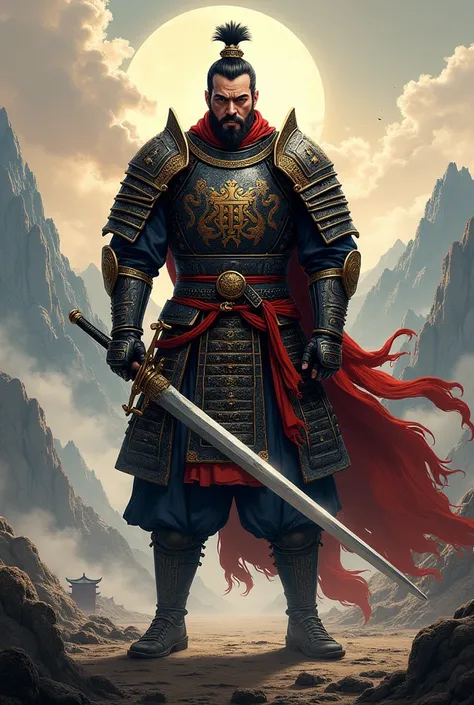 Three Kingdoms,Armed,Illustration,man,One person