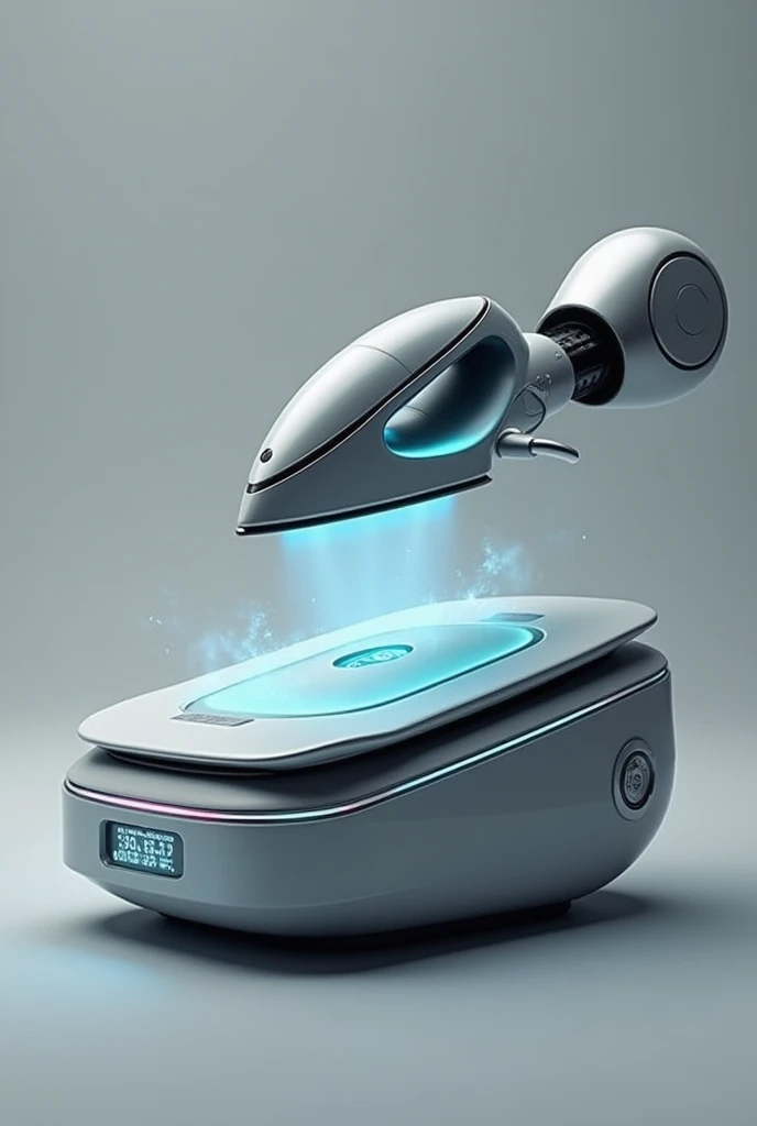  Create a steam iron for ironing clothes . This iron has a large surface to support clothes and with one arm it has an iron that moves autonomously and irons clothes by itself. Get inspired by something like a 3D printer  