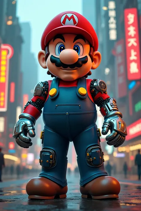 Nintendos Mario as a cyborg