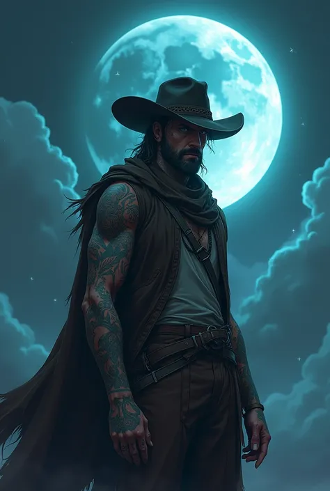 espectro da lua cowboy anime tattoado