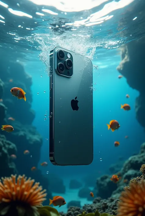 Latest generation iPhone  underwater