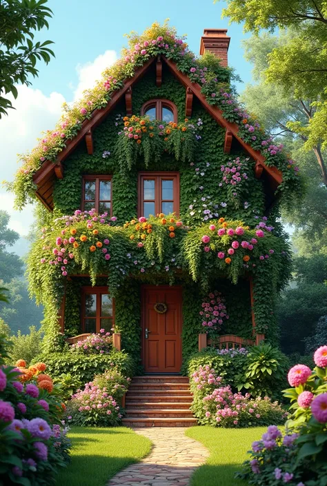 A house full of flowers