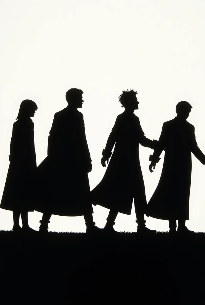 Repeat it but now that they are only silhouettes