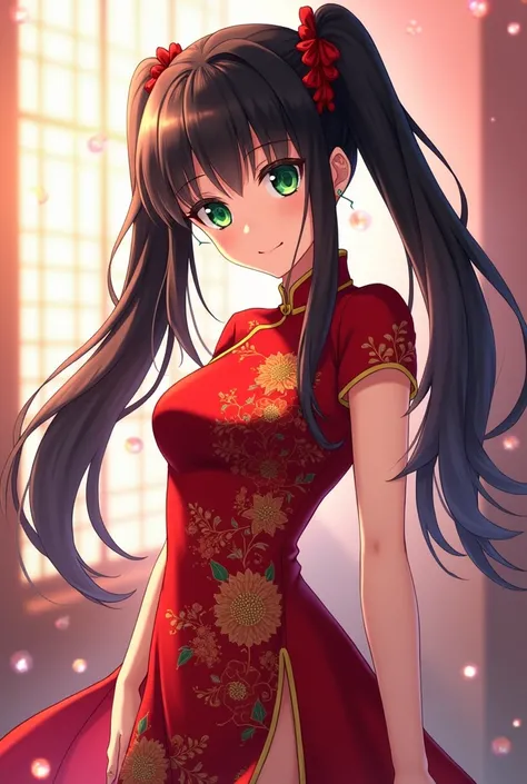 Rin tohsaka, qipao, sexi, visual novel art, anime, fate, twin tails, fate stay night, anime character