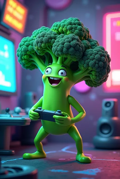 A.Broccoli who plays video games and who rales