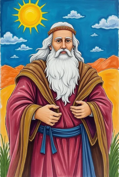 Childrens images of the biblical character Moses