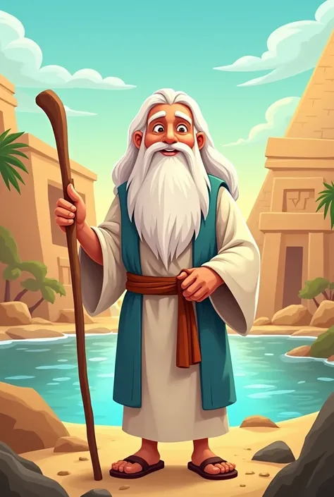 Cartoon Moses Biblical Character Images