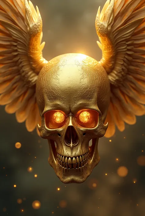 A golden winged skull and add something to it to make it look unique