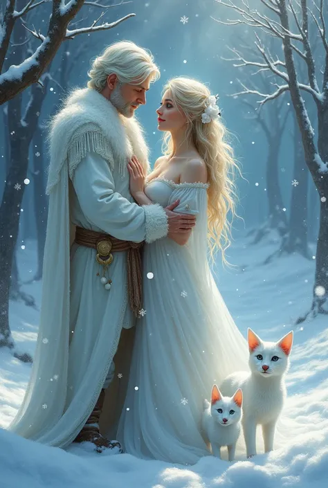  The Legend of Jack Frost and the Sincere Love of a Mortal
Young Emely.  Her blond hair shone like the suns rays and her eyes were blue
Ice-gray eyes. It was Jack Frost , The Spirit 
 with their two ren
Mystic Rain ,  his eldest daughter , 

 Enchanted Sno...