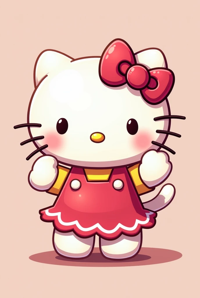 crie um vetor do personagem hello kitty,  high resolution in high quality,  best resolution  ( absurd resolution ) best definition, better sharpness, linda, Wonderful , 