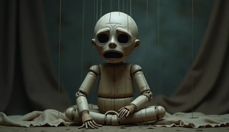 A sad puppet 